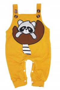 Shein 0-3m bawełniane ogrodniczki, szop, musztardowe 62