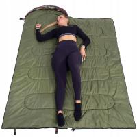 MUMIA ŚPIWÓR KOŁDRA LEKKI TURYSTYCZNY 2W1 210x75CM NA KEMPING PRAWY