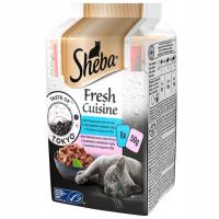 SHEBA Fresh Cuisine mokra karma dla kota Rybne Smaki w sosie 6x50 g