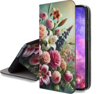 Etui z klapką Samsung do Galaxy A16 wielokolorowe z szkłem hartowanym