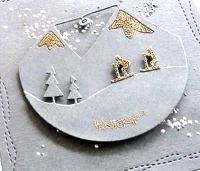 Wykrojnik Dwie ramki okrągłe zimowe (13919/1-M2)