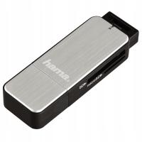 Czytnik kart pamięci SD/microSD HAMA USB 3.0 Srebrny