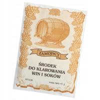 ŚRODEK DO KLAROWANIA WINA WIN SOKU SOKÓW ZAMOJSCY WINO UNIWERSALNY 10 G