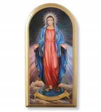 Изображение на доске - Богоматерь милосердия (44 х 20 см)