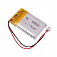 Bateria akumulator 500mAh 3.7V Li-Poly PCM 502535