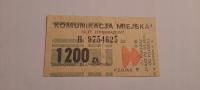 BILET OGÓLNOPOLSKI PRL 1200zł (B)
