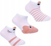 Детские носки с низкими ушками, хлопковые носки с кошками, 3 упаковки, 27-30