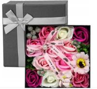 Мыльные розы цветы ароматный цветок коробка для подарка