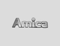 AMICA naklejka emblemat 70 x 20 mm *SREBRNA
