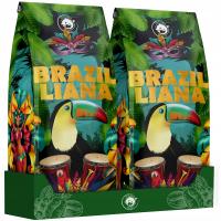 Кофе в зернах Brazilliana Toucano 1kg x2 Свежеобжаренная Арабика 100%