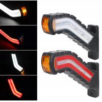 2szt Lampa obrysowa LED 12-24V tył przód IP68 dynamiczny kierunkowskaz