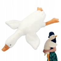 MASKOTKA GĘŚ PLUSZOWA DUŻA MIĘKKA PODUSZKA DO SPANIA