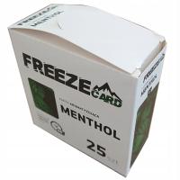 25 xKARTA AROMATYZUJĄCA FREEZE CARD МЕНТОЛ
