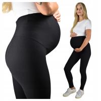 Legginsy ciążowe nieprześwitujące kryjące bawełniane