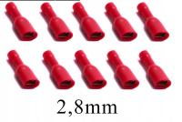 Konektor izolowany pełny żeński 2,8mm wsuwka 10szt