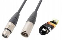 Kabel przewód DMX XLR (m) - XLR (f) 6m PD Connex