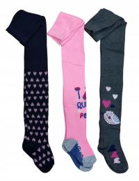 (147) RAJSTOPKI DZIECIĘCE KOMPLET 3 SZTUKI DZIEWCZYNKA CHŁOPIEC 110-116