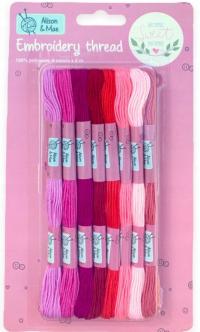 Nici do haftu wyszywania Alison & Mae mulina zestaw 8 szt.
