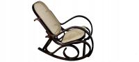 Кресло-качалка из рафии деревянный
