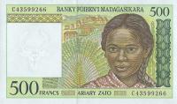 Madagaskar - 500 Francs - 1994 - P75b - St.1
