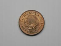 55595/ 1 CENT 1964 SIERRA LEONE