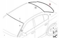 BMW E60 уплотнение стекла зд 51317115412 OE