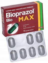 Bioprazol Bio Max leczenie zgagi 20 mg 14 kapsułek dojelitowych