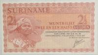 3.hc.Surinam, 2 1/2 Guldena 1967 rzadki, St.1