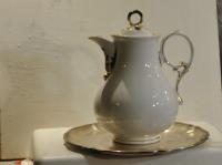 Śląsk ! Piękny pękaty dzbanek do kawy Carl Tielsch Waldenburg Wałbrzych