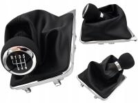 Mieszek zmiany biegów VW Passat B7 2010-2014 czarny skórzany chrom