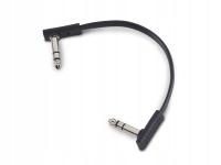 Kabel patch ROCKBOARD Flat Black TRS (15cm)