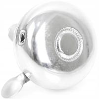 Dzwonek rowerowy retro, klasyczny, srebrny 58 mm