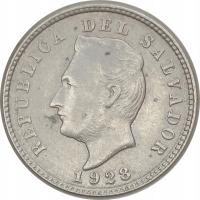 7.iur.SALVADOR, 1 CENTAVO 1928 S