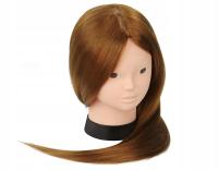 23,5-cal głowa treningowa 80% naturalnych włosów, do makijażu, fryzjerstwa