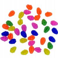 Декоративные бусины для велосипедных спиц 36 штук 5 цветов-бочки