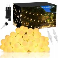Гирлянда наружные садовые огни 100LED белый теплый - 25M IP44-230V