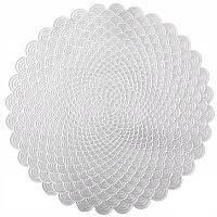 Коврик для обеденного стола ажурный декоративный коврик тарелки Ola Silver