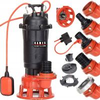 НАСОС PX5000 ДЛЯ ГРЯЗНОЙ ВОДЫ СТОЧНЫХ ВОД СЕПТИК ИЗМЕЛЬЧИТЕЛЬ 100% МЕДЬ ЧУГУН