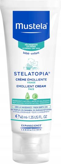 Mustela Stelatopia смягчающий крем для лица