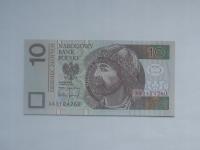 Polska Banknot 10 zł 1994 TDLR London seria AA stan UNC