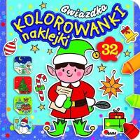 Kolorowanki naklejki. Gwiazdka