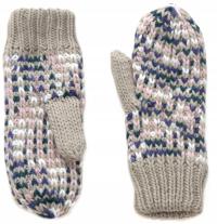 Rękawiczki jednopalczaste na zimę Rotterdam - ocieplane Szary