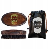 Щетка для бороды деревянный картон чехол-натуральная щетина кабана