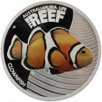 50 cents, Australia - Clownfish, 2010, srebro