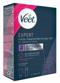 Veet набор для депиляции интимных мест крем для депиляции, пена 2x50 мл