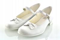 Польские белые балетки туфли для причастия r36