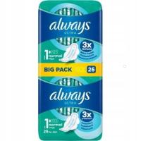 Always Ultra Normal 26 szt –Ultracienkie Podpaski Z Technologią InstantDry