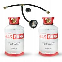 2 x GasBank LS DUO 11 кг дистанционный заправочный комплект (2,5 м) блюдо