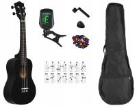 ГАВАЙСКИЕ ГИТАРЫ УКУЛЕЛЕ КОНЦЕРТ ЧЕРНЫЙ КОВРИК ЧЕХОЛ ТЮНЕР АКСЕССУАРЫ