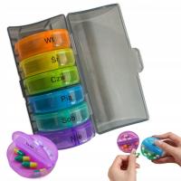 Контейнер для лекарств, коробка для таблеток, 7 дней, 2 сезона, органайзер, портативная коробка для хранения